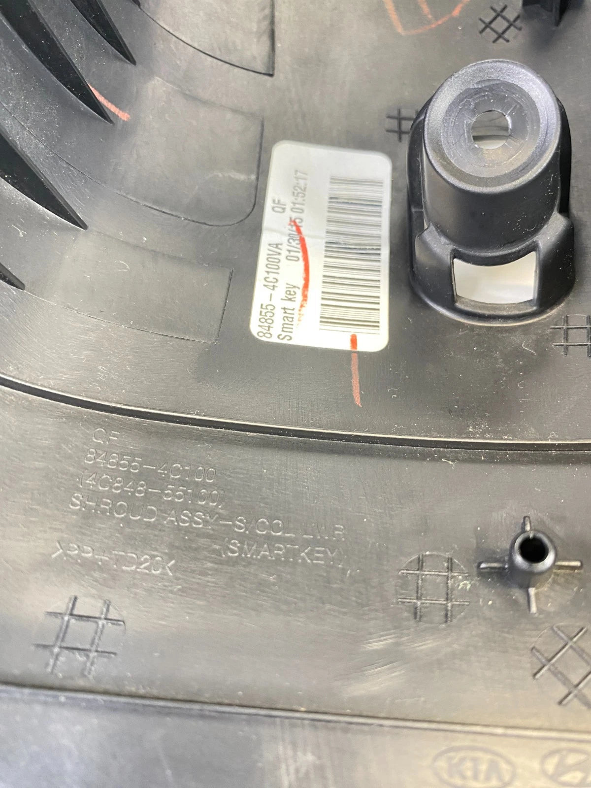 2011-2015 KIA OPTIMA UPPER & LOWER StEERING COLUMN COVER BEZEL TRIM SHROUD OEM