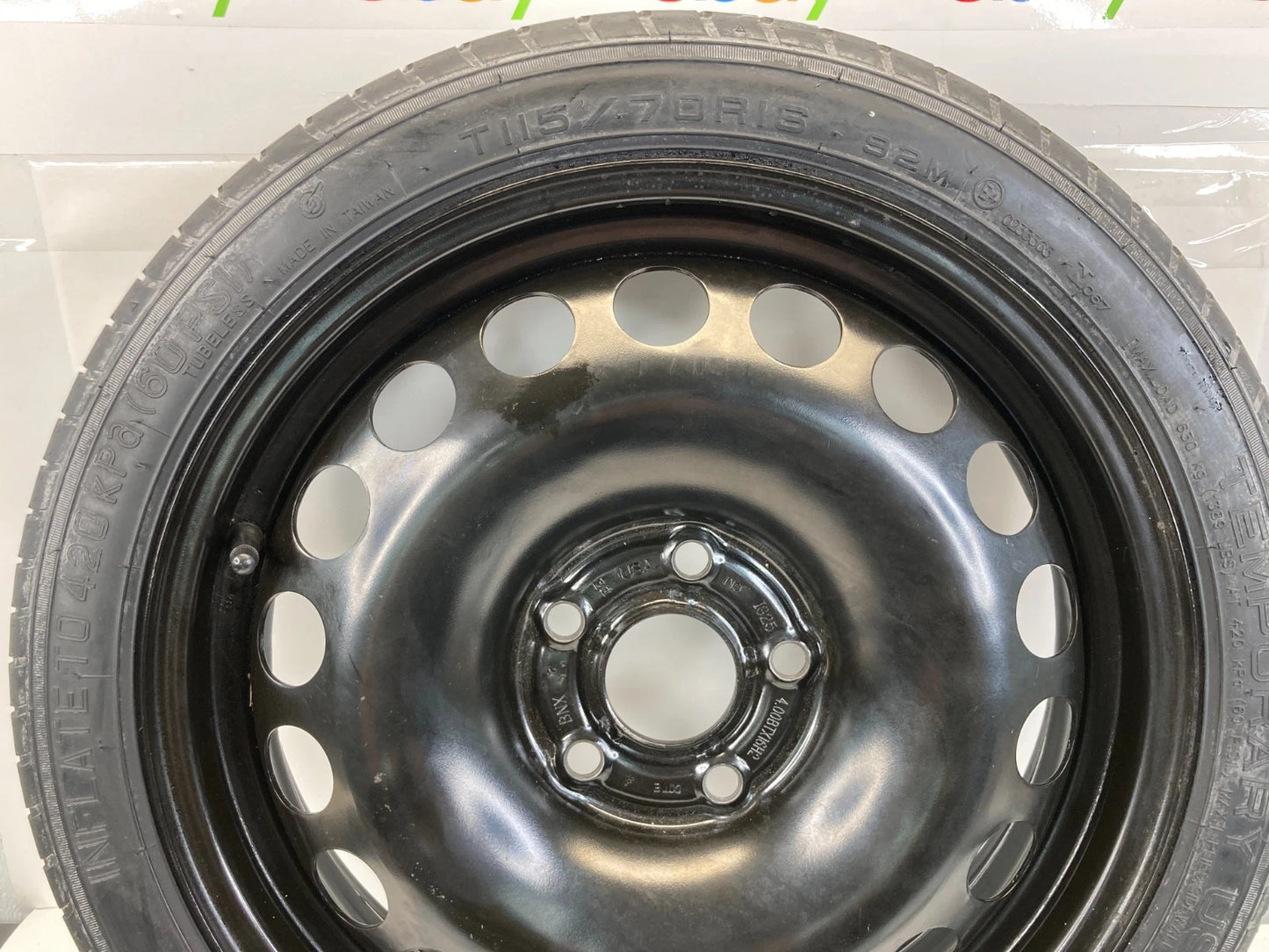11-16 CHEVROLET CRUZE EMERGENCY SPARE TIRE WHEEL COMPACT DONUT T115/70R16 92M
