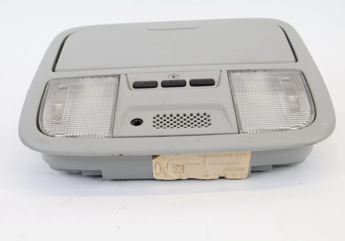 2003-2008 HONDA PILOT OVERHEAD ROOF CONSOLE GRAY MAP LIGHT HOMELINK OEM 83250SDA