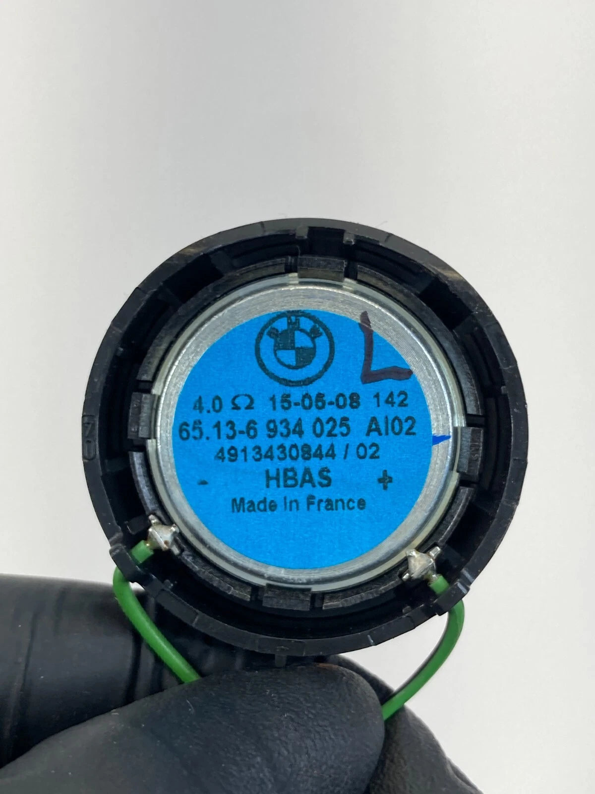 2007 2008 BMW 328XI LEFT DRIVER SIDE DOOR TWEETER SPEAKER 65136934025 OEM