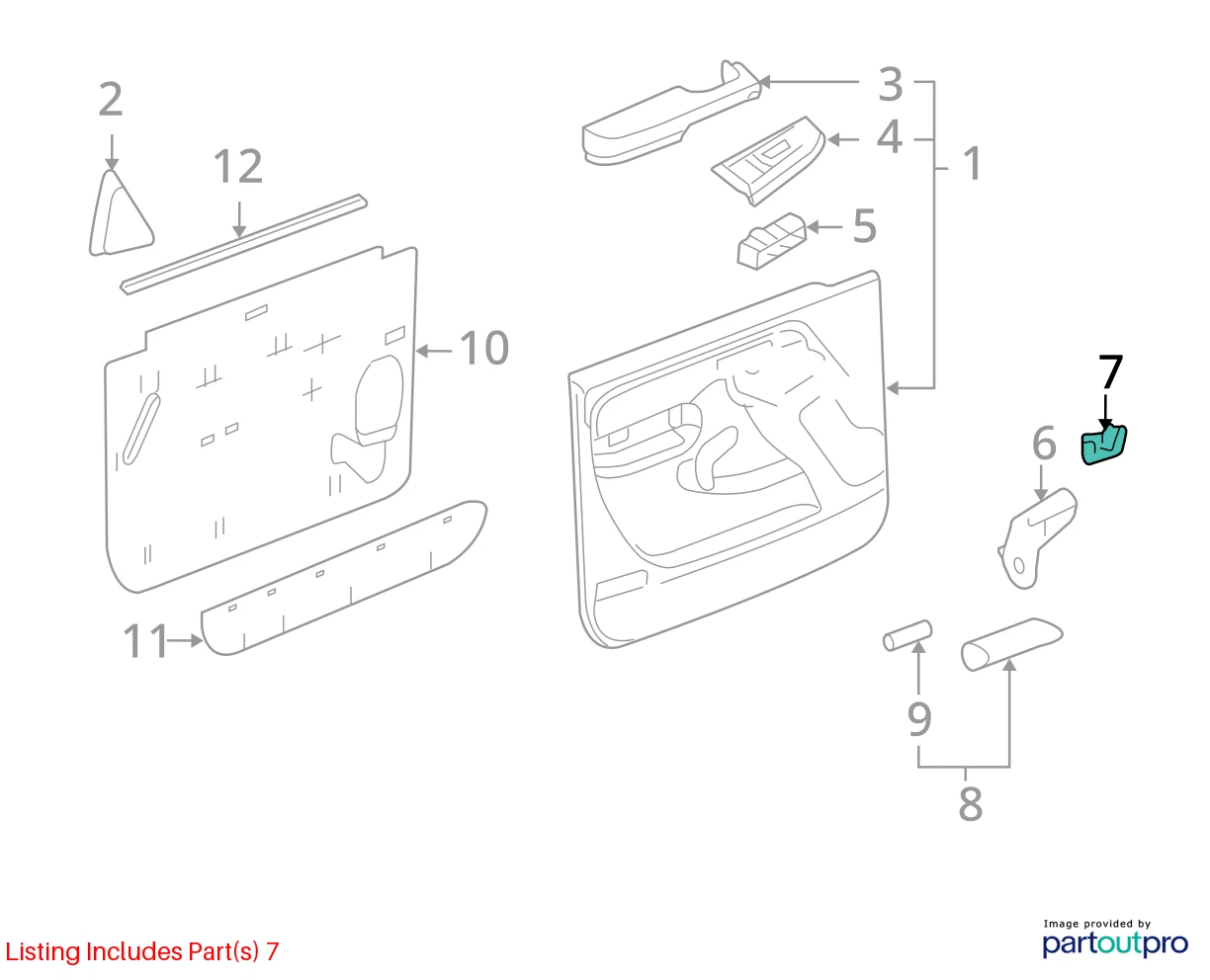 00-06 CHEVROLET TAHOE GMC YUKON FRONT DOOR LOCK LEVER INDICATOR SWITCH 15172121