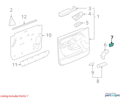 00-06 CHEVROLET TAHOE GMC YUKON FRONT DOOR LOCK LEVER INDICATOR SWITCH 15172121