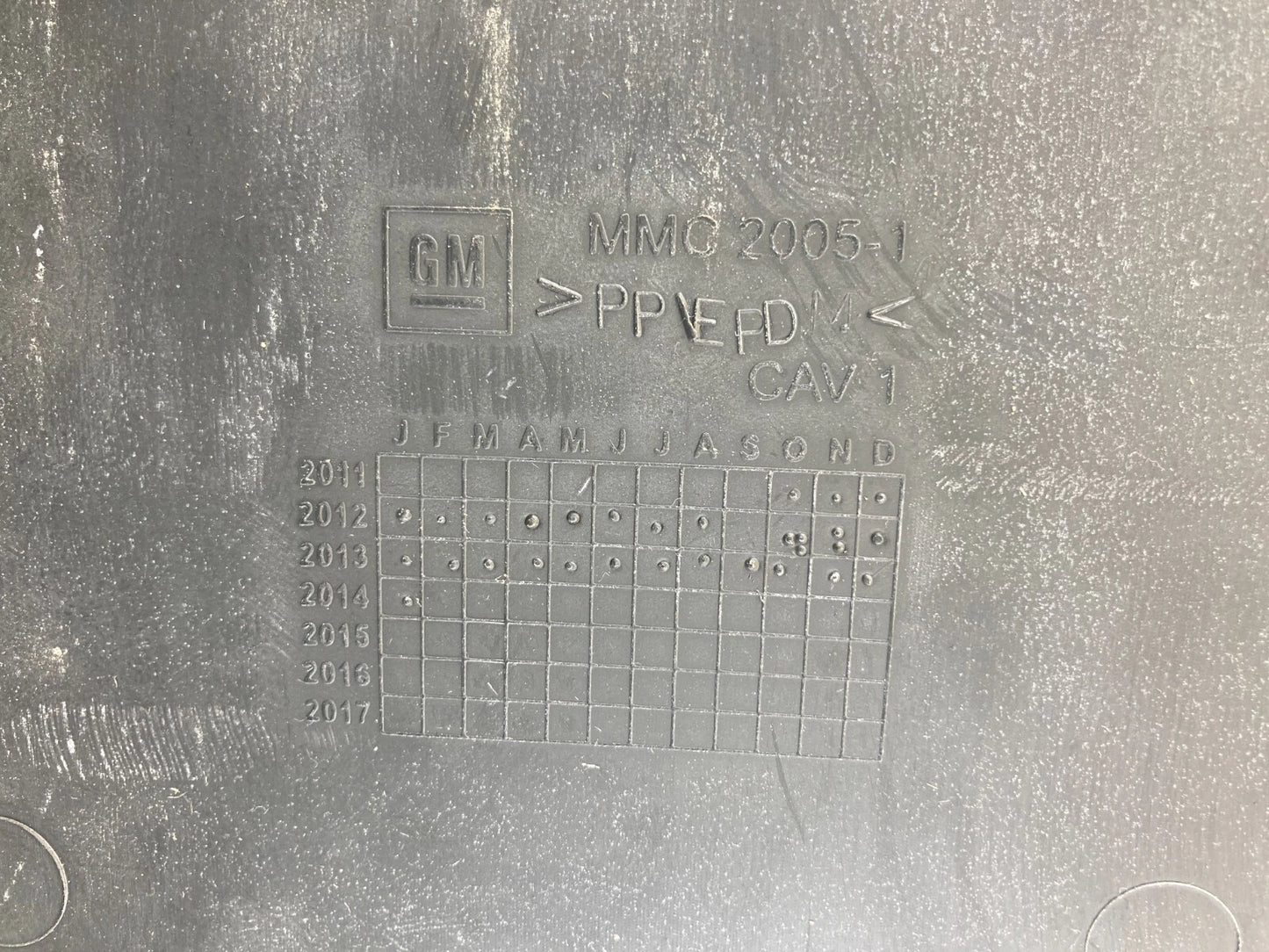2014 2015 CHEVROLET MALIBU CENTER CONSOLE RUBBER MAT INSERT MMC2005-1