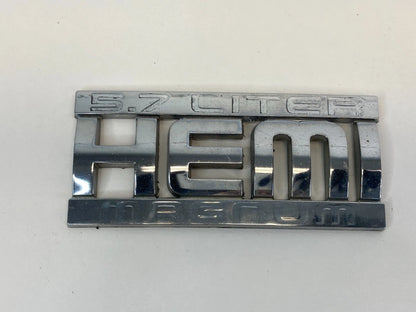 03-05 DODGE RAM 2500 5.7L HEMI MANGUM LEFT OR RIGHT EMBLEM NAMEPLATE 55077661AA
