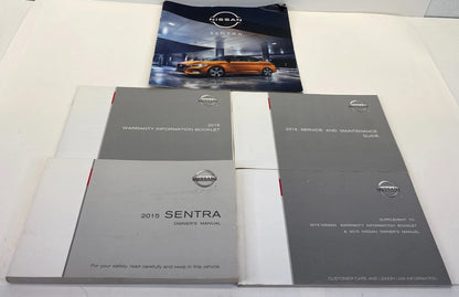 2015 NISSAN SENTRA OWNERS MANUAL SET BOOKS WITH CASE USER GUIDE GENUINE OEM