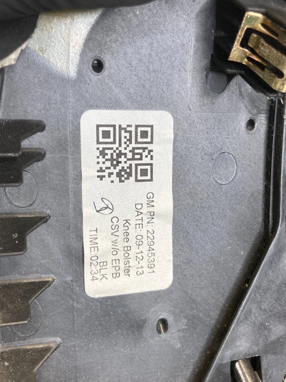 2013-2016 CADILLAC ATS DASH LEFT DRIVER KNEE BOLSTER COVER TRIM BEZEL 22945391