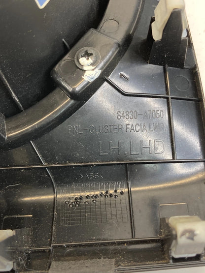 14-16 Kia Forte Dash Cluster Bezel w/ Upper Column Cover Trim 84830-A7060 OEM