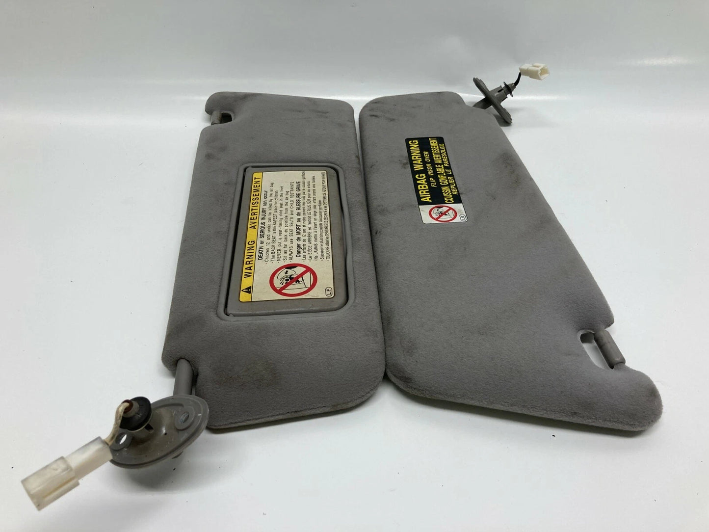 2002 2003 LEXUS ES300 SUNVISOR SUN VISOR SET DRIVER & PASSENGER LEFT RIGHT GRAY