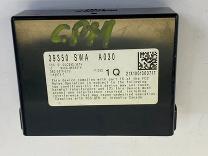 2010 2011 HONDA CR-V TIRE PRESSURE MONITOR CONTROL MODULE TPMS 39350-SWA-A030