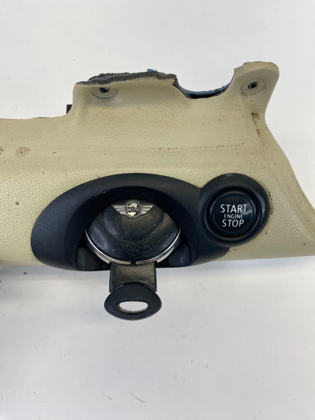 2007-2013 MINI COOPER R56 IGNITION SWITCH KEY CARD READER START BUTTON BEIGE OEM
