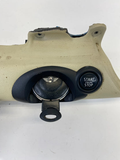 2007-2013 MINI COOPER R56 IGNITION SWITCH KEY CARD READER START BUTTON BEIGE OEM