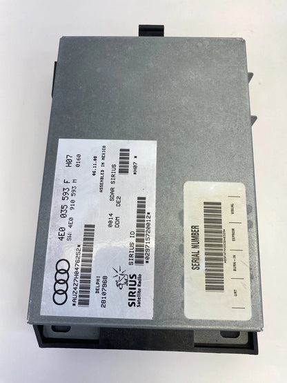 2008 2009 AUDI A5 QUATTRO SATELLITE RADIO RECEIVER MODULE OEM FACTORY 4E0035593F