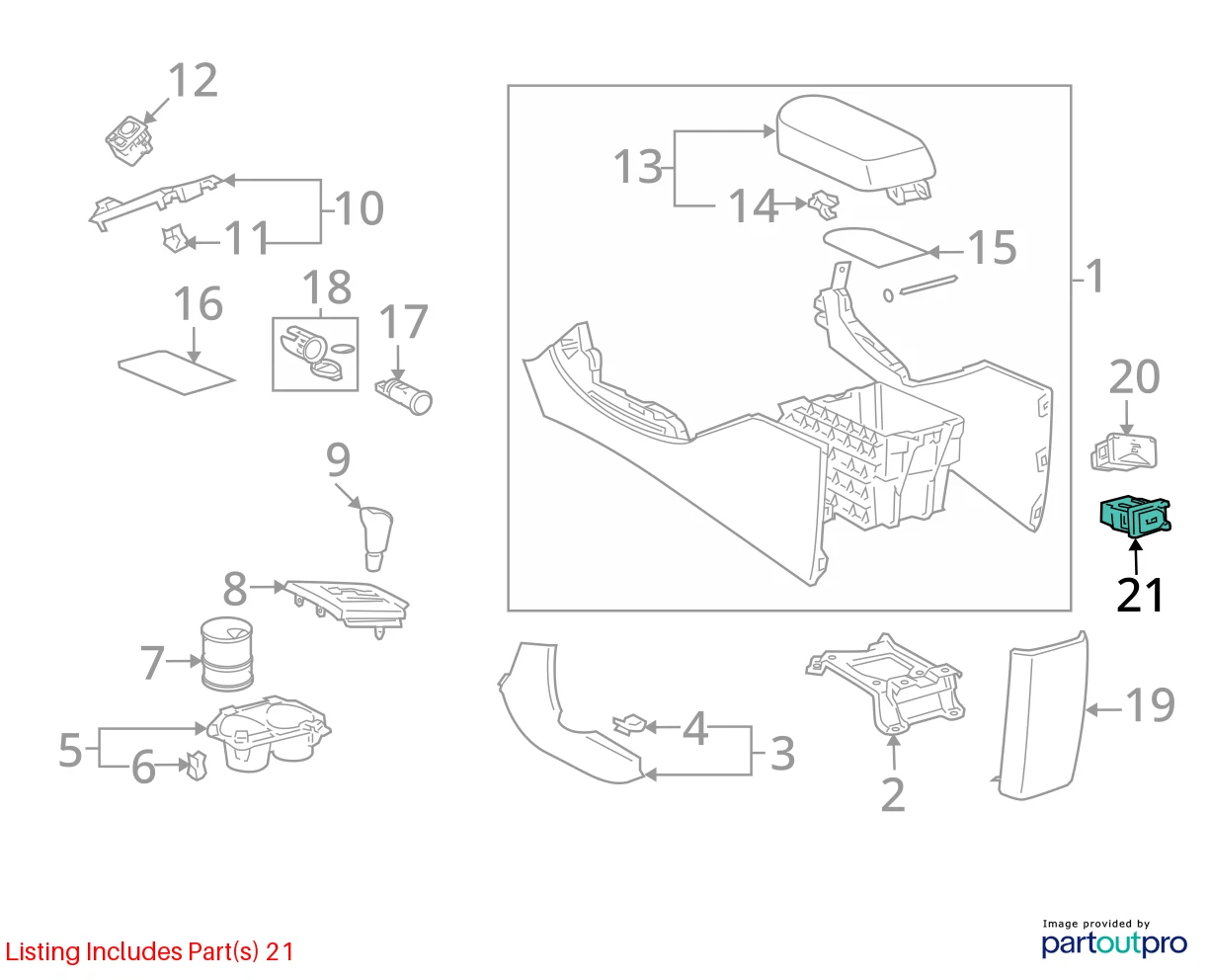 2007-2011 TOYOTA CAMRY AUX AUXILIARY STEREO JACK INPUT ADAPTER 86190-06010 OEM
