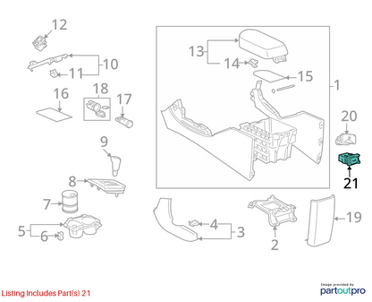 2007-2011 TOYOTA CAMRY AUX AUXILIARY STEREO JACK INPUT ADAPTER 86190-06010 OEM