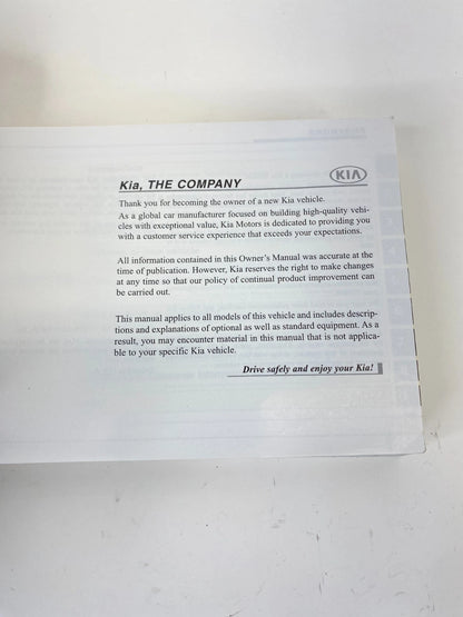 2016 16 KIA SORENTO OWNER'S OWNERS MANUAL GUIDE BOOK W/ CASE OEM