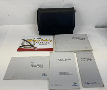 2013 HYUNDAI SONATA HYBRID OWNER'S MANUAL INFORMATION GUIDE HANDBOOK SET W/ CASE