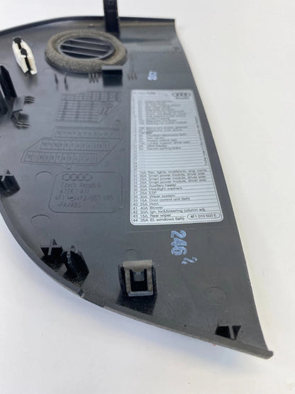 2007-2011 AUDI A6 DASHBOARD SIDE END CAP PANEL TRIM LEFT OEM FACTORY 4F2-857-085