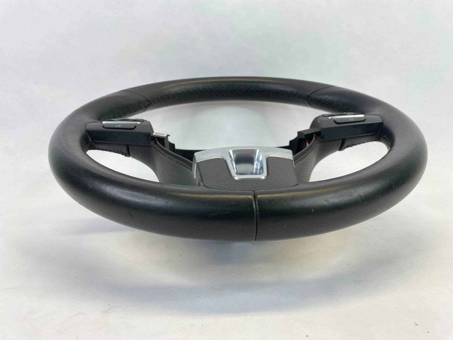 10-17 VOLKSWAGEN CC BLACK LEATHER STEERING WHEEL W/ BUTTONS OEM 3C8419091BEE74
