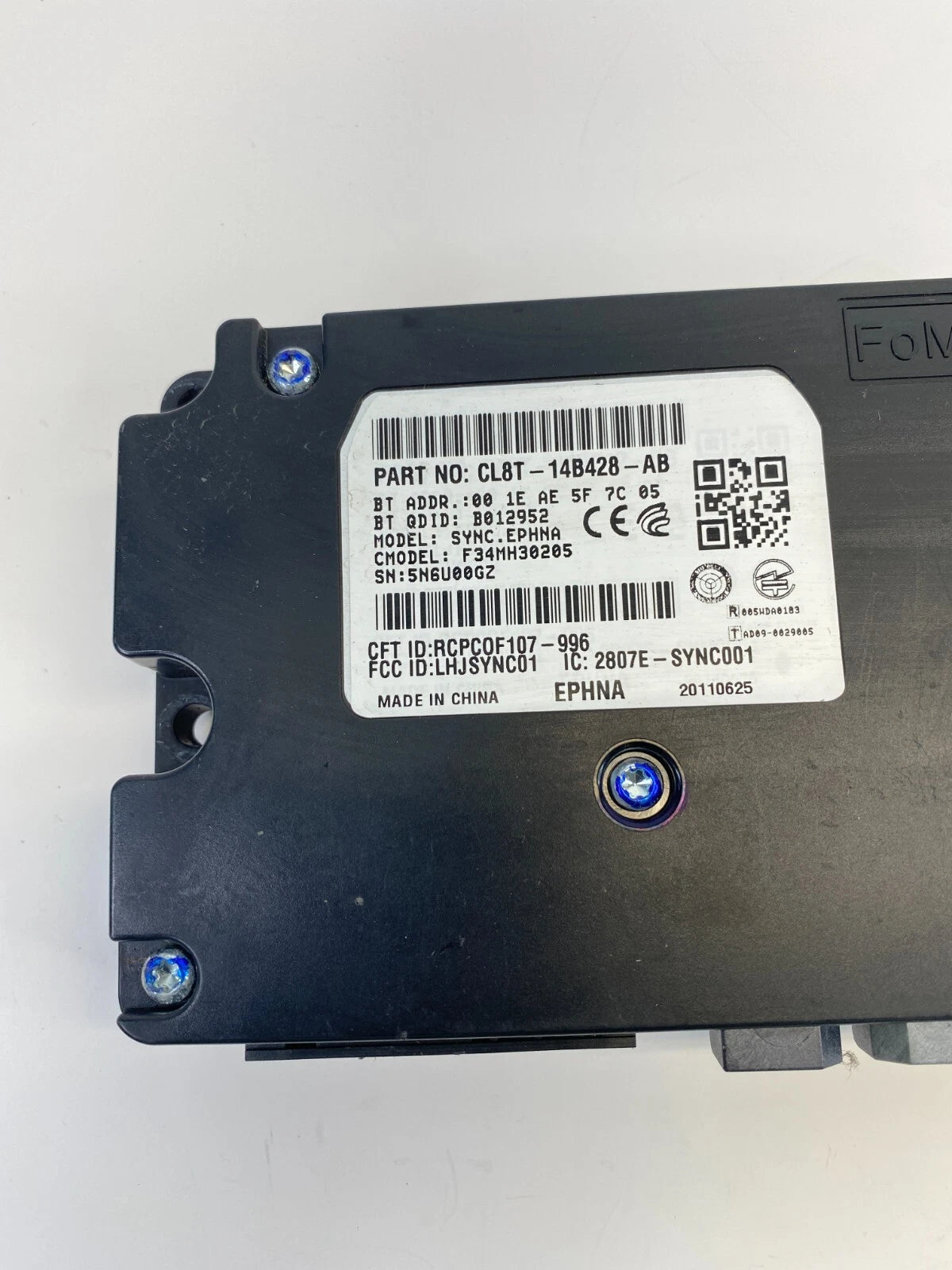2012 FORD ESCAPE 3.0L COMMUNICATION CONTROL MODULE CL8T-14B428-AB OEM