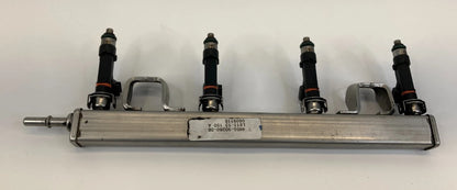 08-11 FORD FOCUS 13-20 FUSION AT FUEL INJECTION RAIL W/ INJECTORS 4M5G9D280D OEM