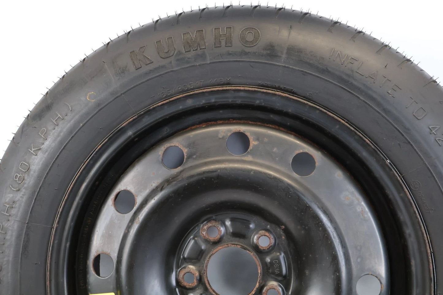 13-18 HYUNDAI SANTA FE SPORT COMPACT SPARE TIRE DONUT RIM T165/90D17 116M OEM