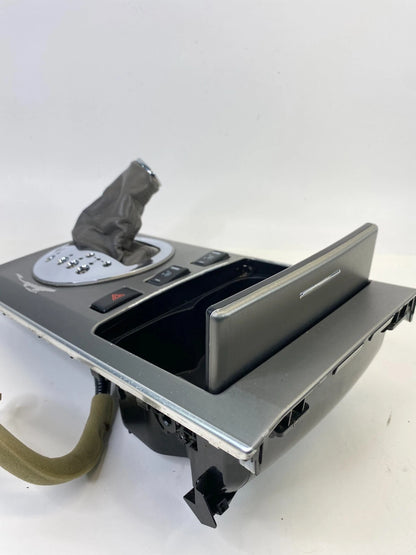 07 08 INFINITI FX35 CENTER CONSOLE SHIFTER BEZEL TRIM W/ STORAGE CUP HOLDER OEM
