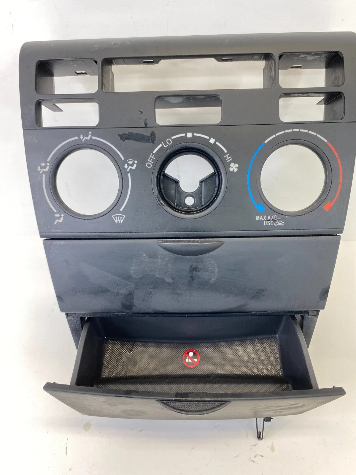 03-08 TOYOTA COROLLA CENTER DASH CLIMATE CONTROL BEZEL W/ STORAGE 55420-02160