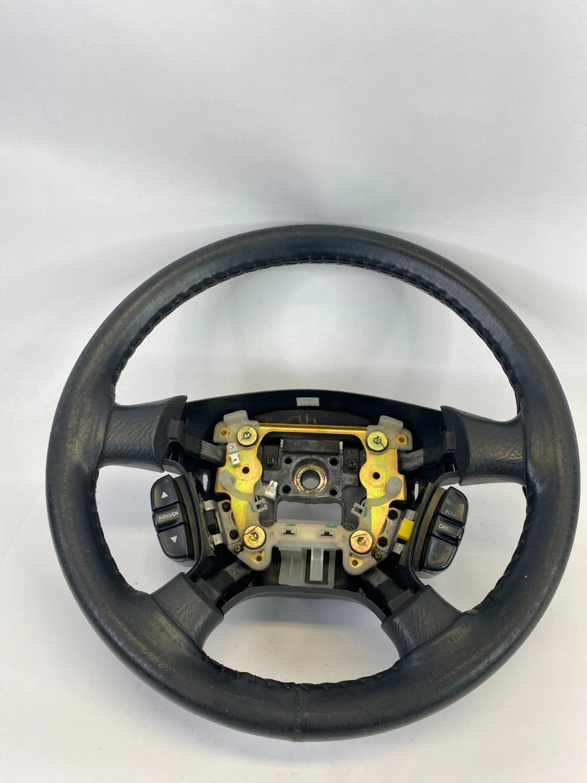 2002-2004 HONDA ODYSSEY STEERING WHEEL W/ AUDIO CRUISE BUTTONS BLACK LEATHER OEM