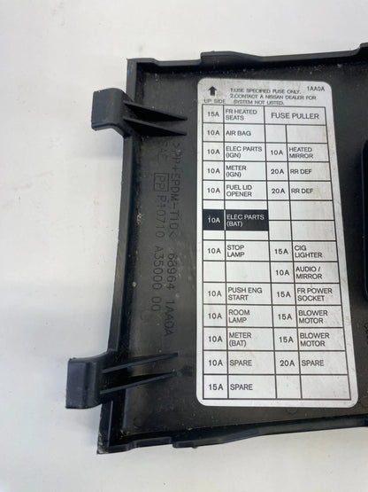 09-14 NISSAN MURANO DASH CABIN FUSE BOX FUSE BOX ACCESS TRIM 68964-1AA0A OEM