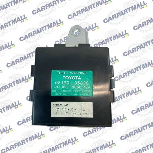 2003-2009 TOYOTA 4RUNNER THEFT WARNING ALARM CONTROL MODULE UNIT OEM 08190-35820