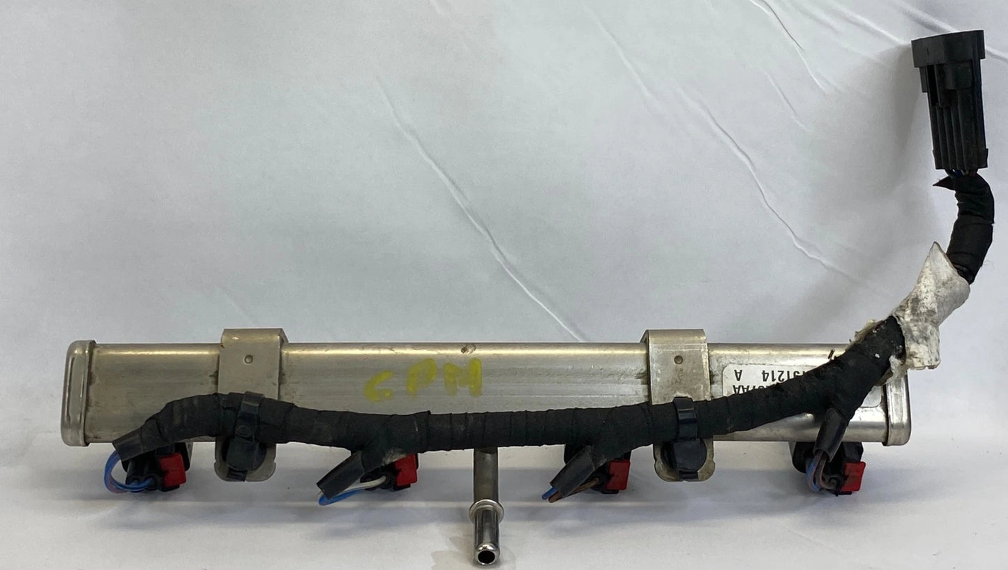2012-2017 FIAT 500 1.4L ENGINE FUEL INJECTOR RAIL WITH INJECTORS OEM 0280158262