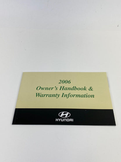 2006 06 Hyundai Elantra Owners Manual Book Information Guide w/ Case OEM