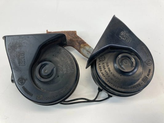 2005-2009 SAAB 9-7X 97X HIGH & LOW NOTE PITCH HORN ALARM SIREN PAIR SET OEM