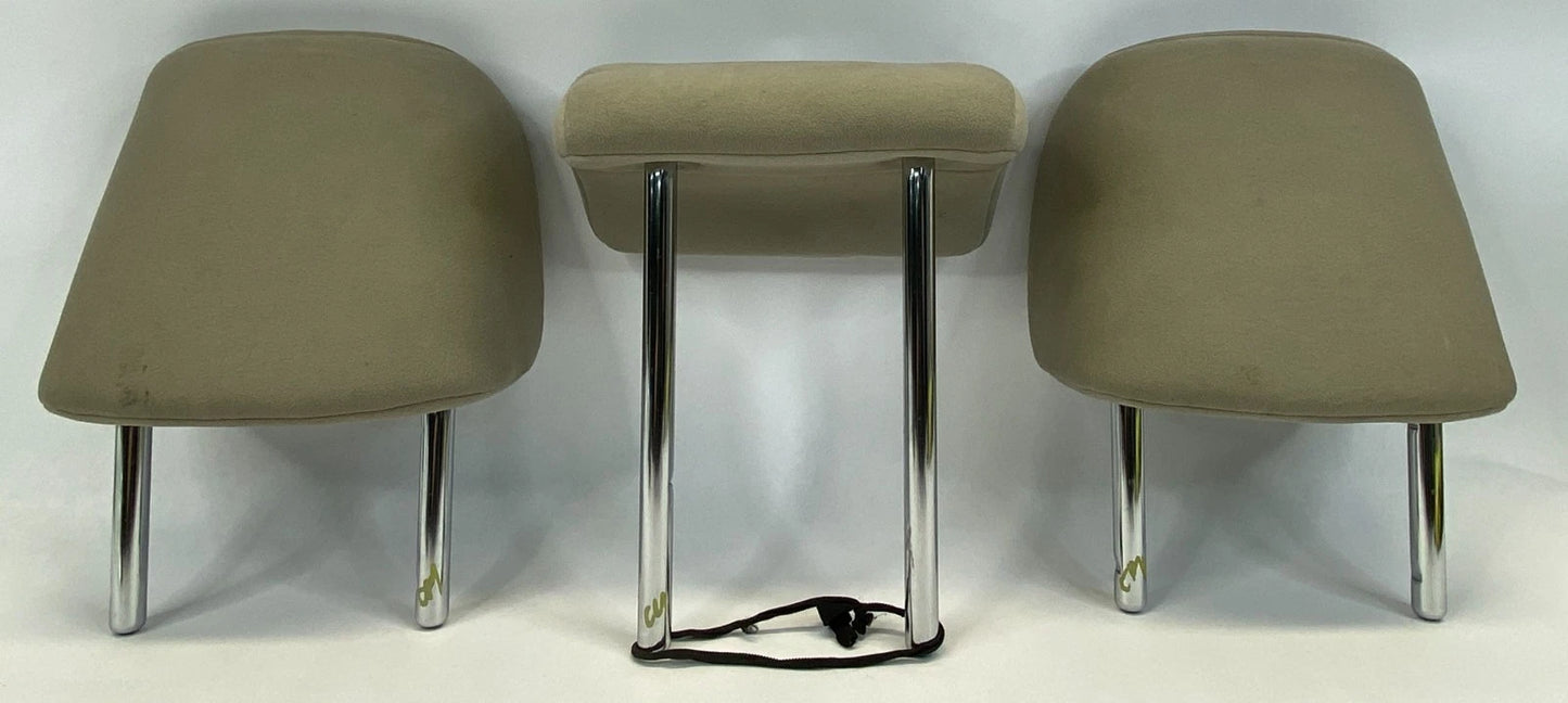 2010-2015 TOYOTA PRIUS REAR 2ND ROW SEAT HEADREST HEAD REST SET OF 3 CLOTH OEM