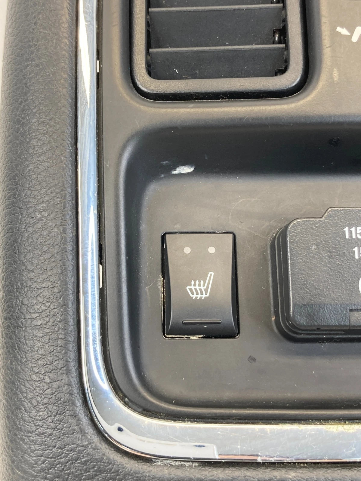 2011-2013 DODGE DURANGO REAR CENTER CONSOLE A/C AIR VENT HEATED SEAT SWITCH OEM