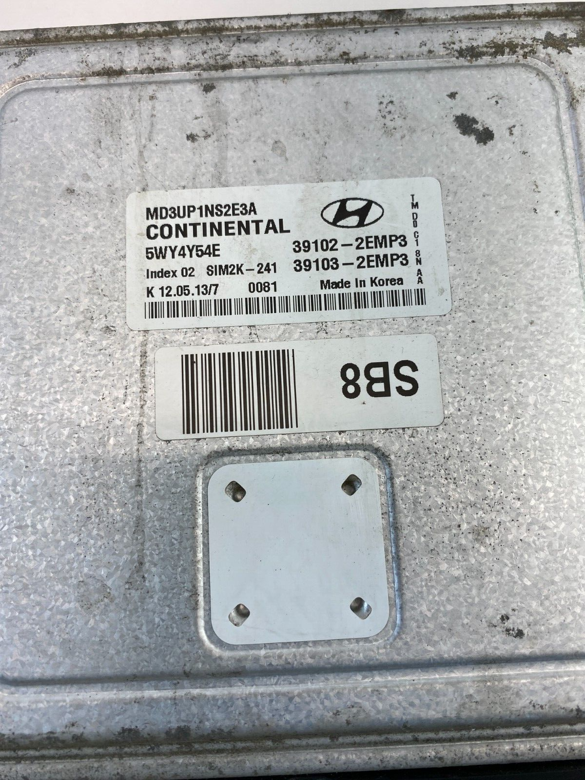 2011-2013 Hyundai Elantra 1.8L AT Engine Computer Control Module 39102-2EMP3