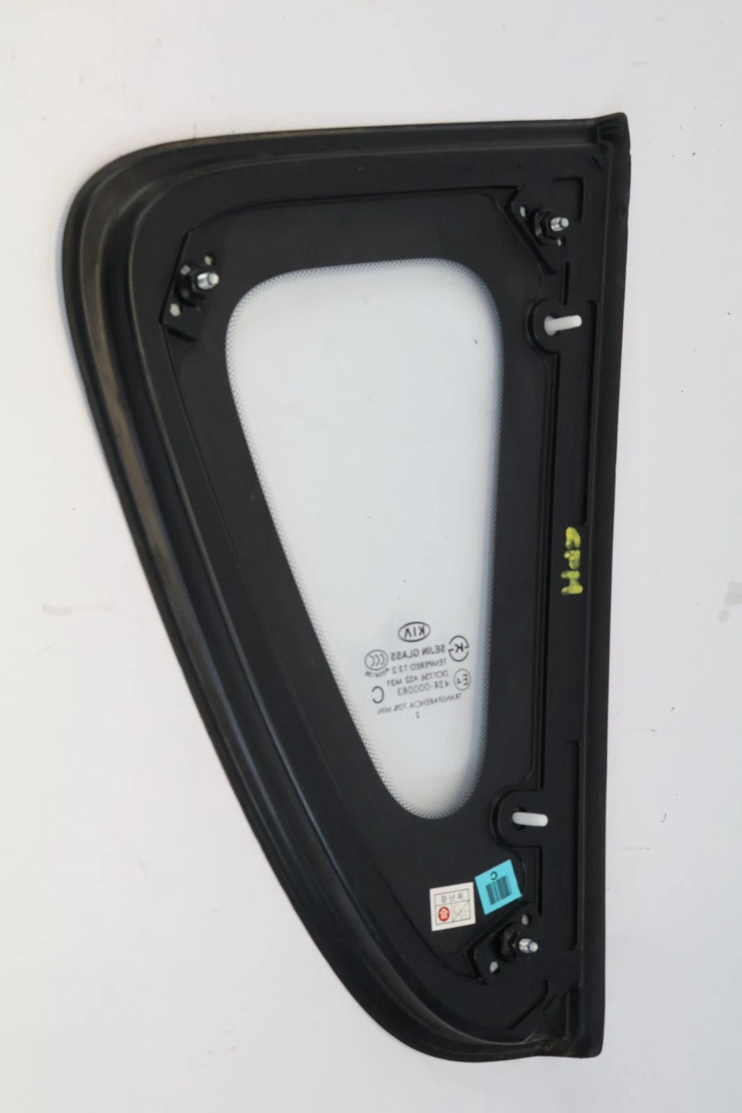 2010-2013 KIA SOUL REAR LEFT DEIVER SIDE QUARTE PANEL FIXED GLASS E443R-000083