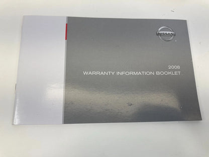2008 NISSAN VERSA OWNERS MANUAL INFORMATION WARRANTY GUIDE BOOK SET W/ CASE OEM