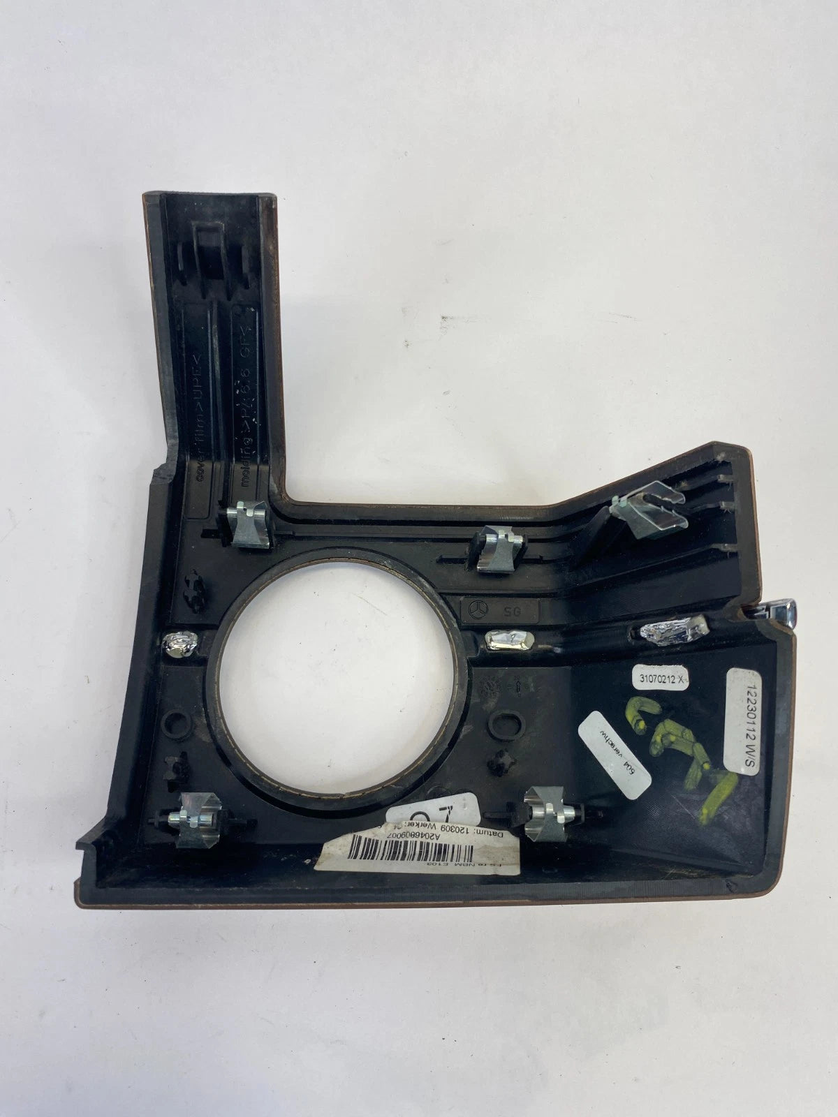 2010-2012 MERCEDES GLK350 DASH IGNITION SWITCH TRIM BEZEL WOOD OEM A2046809007