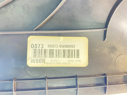 10 11 12 Hyundai Santa Fe Left Side Dash Cowl Kick Panel Trim 85823-0W000 OEM