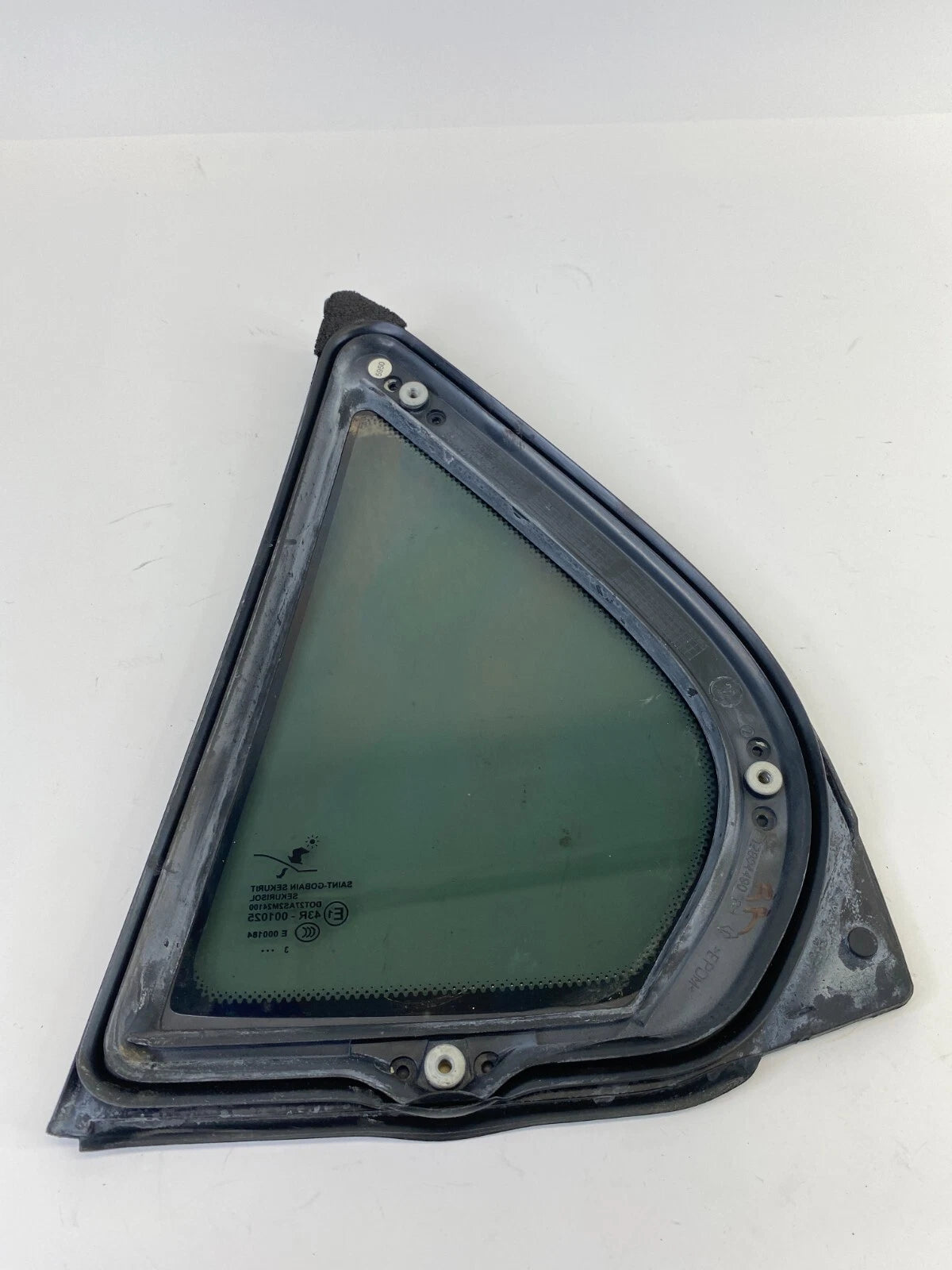 2003-2011 SAAB 9-3 SEDAN REAR RIGHT DOOR WINDOW VENT QUARTER GLASS 12804490 OEM