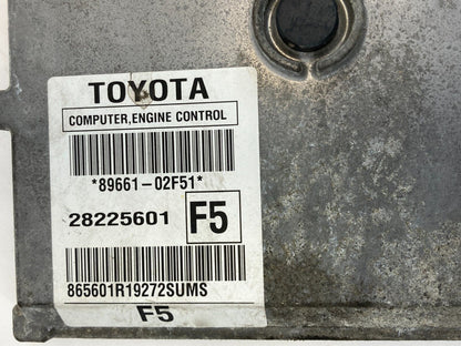 2009-2011 Toyota Corolla 1.8L Engine Computer Control Module ECM ECU 89661-02F51