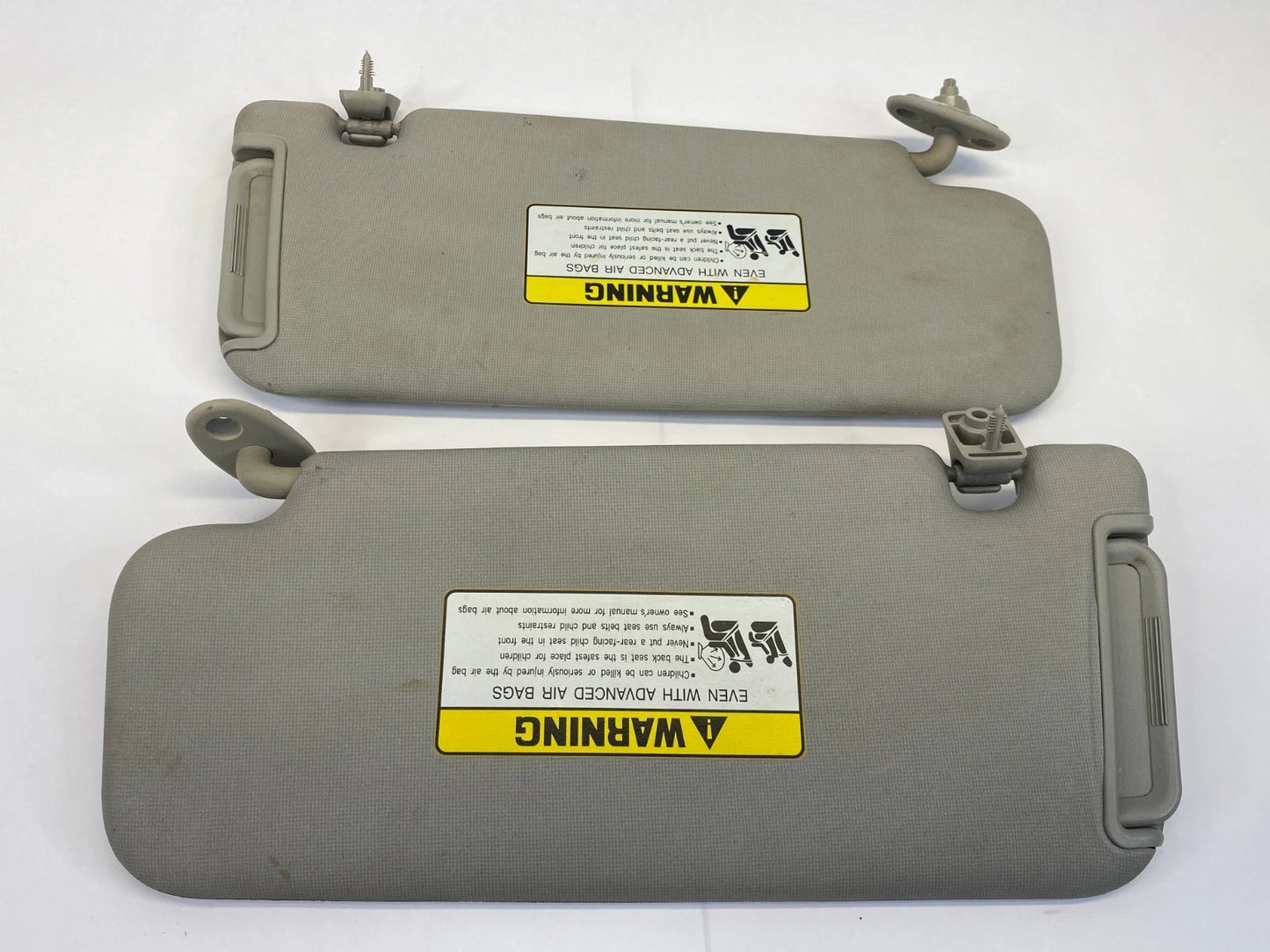 2010-2013 KIA FORTE FRONT LEFT RIGHT SUNVISOR SHADE MIRROR PAIR SET OEM FACTORY