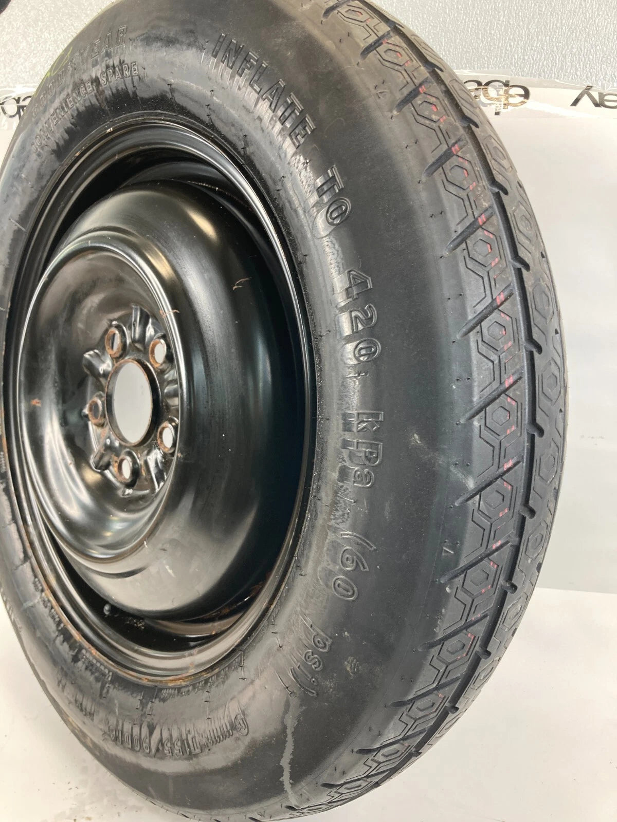 08-14 AVENGER PATRIOT COMPASS EMERGENCY SPARE TIRE RIM WHEEL COMPACT T155/90D16