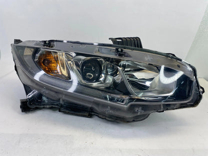 2016-2021 HONDA CIVIC RIGHT PASSENGER SIDE HALOGEN HEADLIGHT OEM 1EJ949782-02