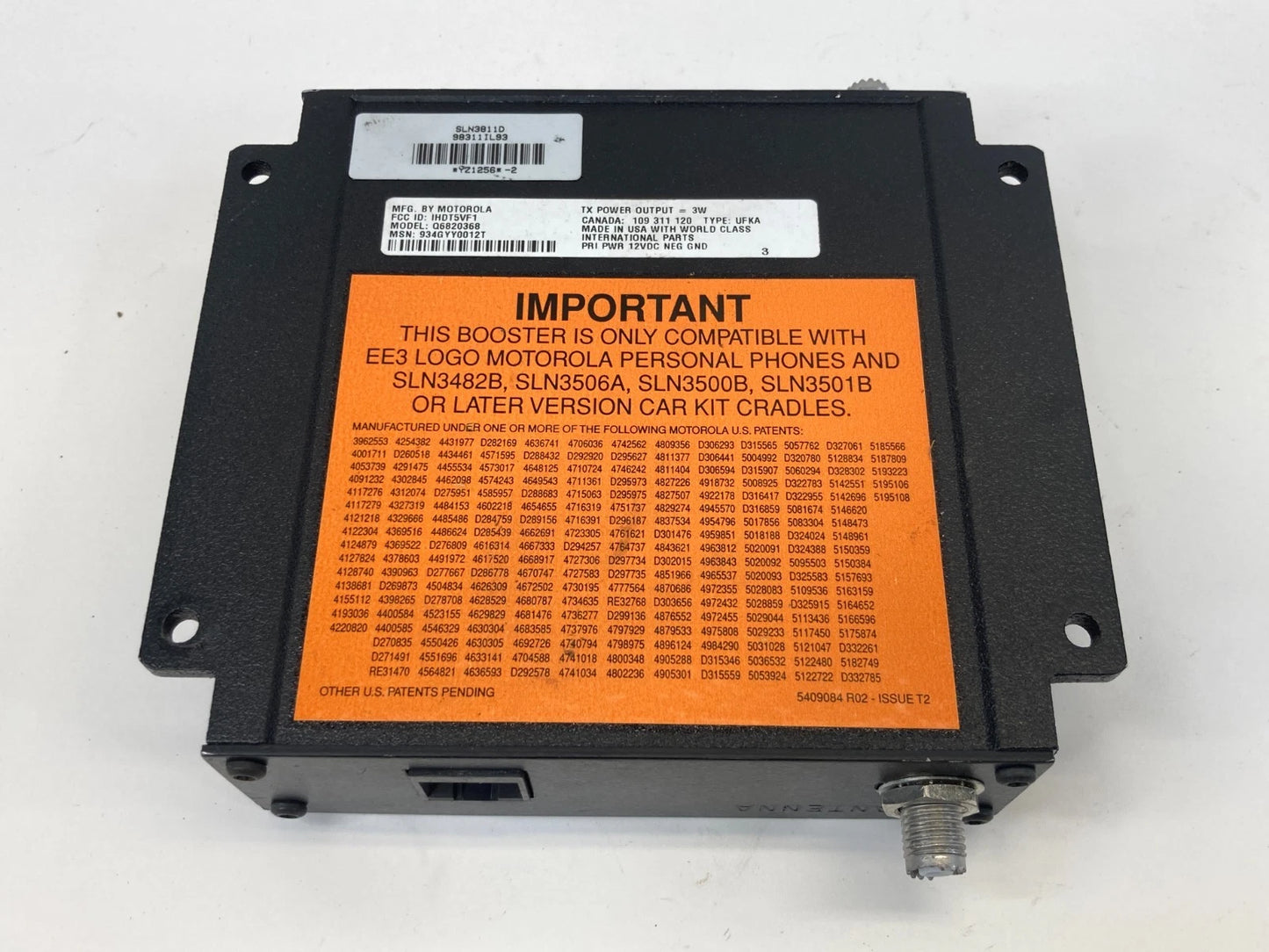 1998-2002 MERCEDES-BENZ E430 COMMUNICATION ANTENNA CONTROL MODULE SLN3500B OEM