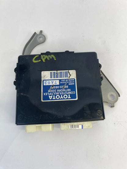 2007-2009 LEXUS RX350 3.5L MULTIPLEX NETWORK DOOR CONTROL MODULE 89222-0E020