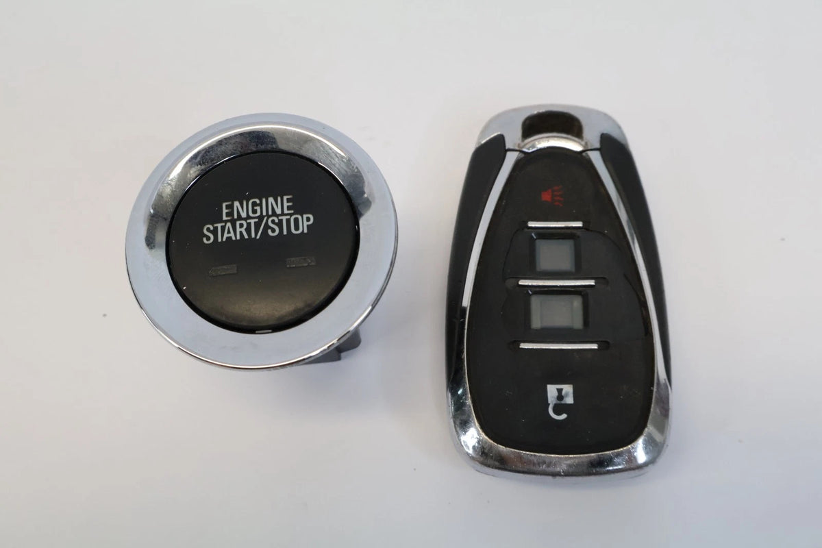 2016-2019 CHEVY CRUZE ENGINE START IGNITION SWITCH BUTTON W KEYFOB 13409819 OEM