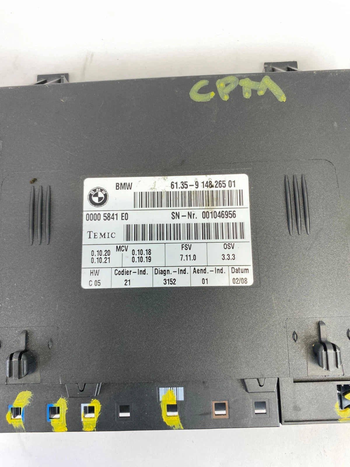 07 08 BMW 335XI 09-13 335I XDRIVE FRONT SEAT CONTROL MODULE UNIT 61359148265 OEM