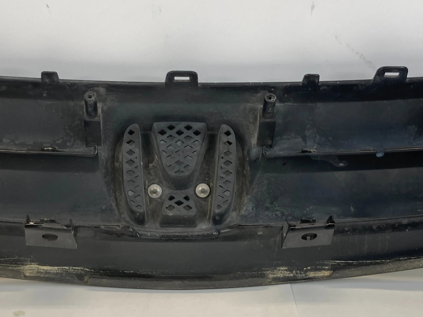 2001-2003 HONDA CIVIC LX FRONT UPPER BUMPER RADIATOR GRILLE BLACK W/ EMBLEM OEM